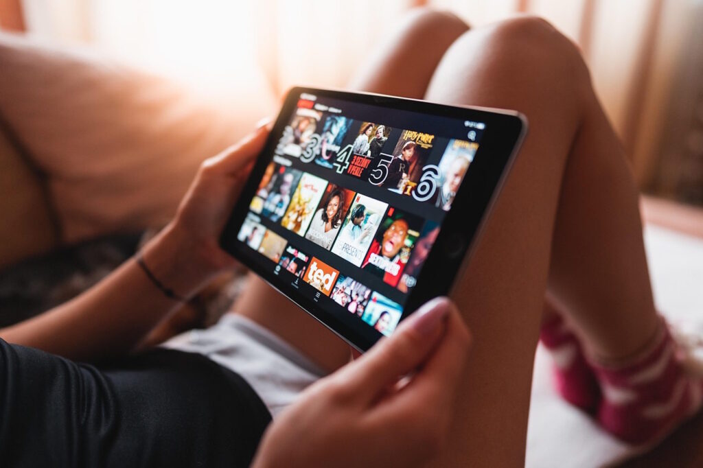 Film anschauen Tablet