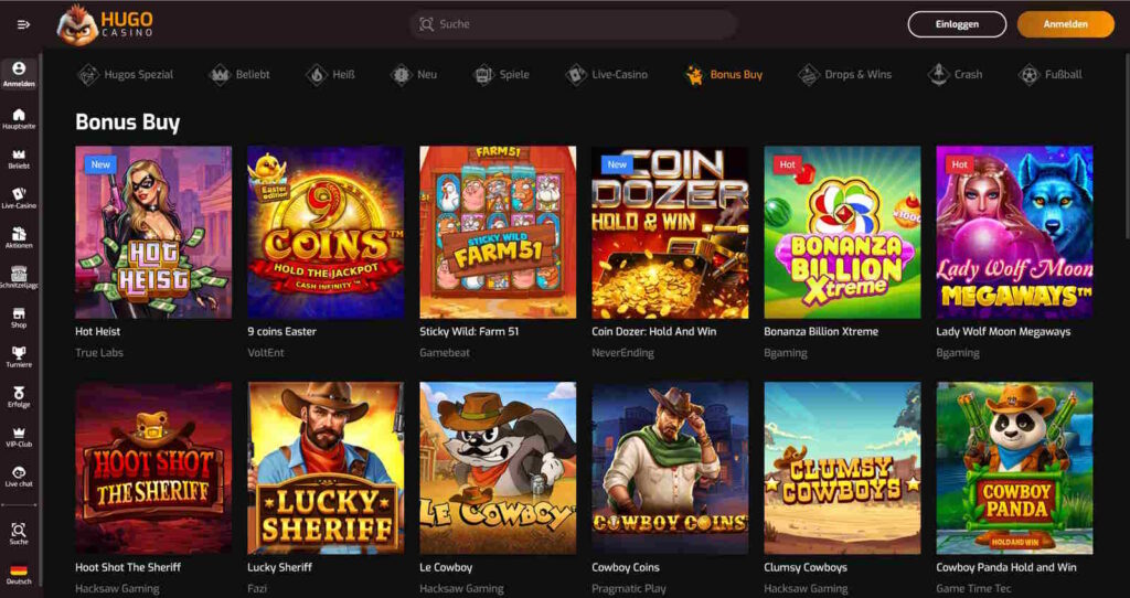 Hugo Casino Bonus Buy